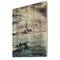 Designart - Storm Over Venice In Italy - Nautical & Coastal Print on Natural Pine Wood
